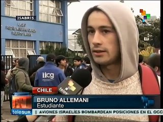 Chile: estudiantes ayudan por afectaciones del volcán Calbuco