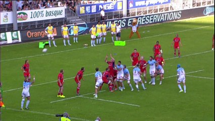TOP14 - Bayonne - Grenoble: Essai Matthieu Ugalde (BAY) - J23 - Saison 2014/2015