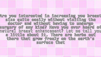 How To Increase Breast Size