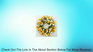 Yellow Tulip Silk Front Door Spring Wreath Review