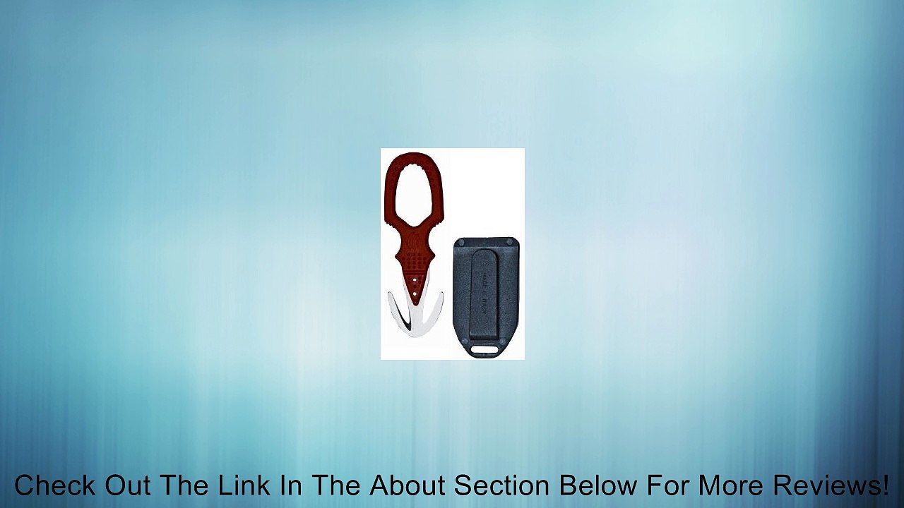 New Safety and Rescue Scuba Diver Twin Line Cutter with Hard Plastic Sheath - International Rescue Red Review
