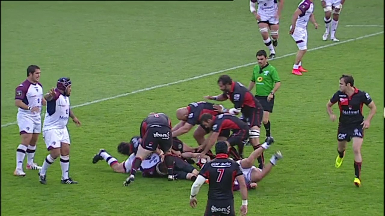 TOP14 - Lyon - Bordeaux: Essai Sofiane Guitoune (BOR) - J23 - Saison 2014/2015