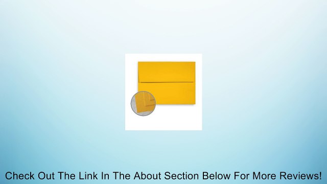 A7 Envelopes - Gold - 5 1/4 X 7 1/4 (For 5x7 Cards) (Pack of 25) Review