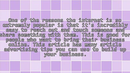 Article Advertising Tips That Are Sure To Achieve Success