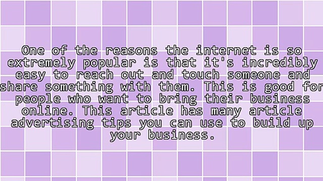 Article Advertising Tips That Are Sure To Achieve Success