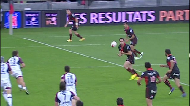TOP14 - Lyon - Bordeaux: Essai Jérôme Porical (LYO) - J23 - Saison 2014/2015