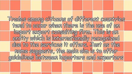 Beginning An Import Export Consulting Firm