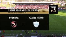 TOP14 - Oyonnax - Racing Metro 92: Essai Juan Imhoff (RAC) - J23 - Saison 2014/2015