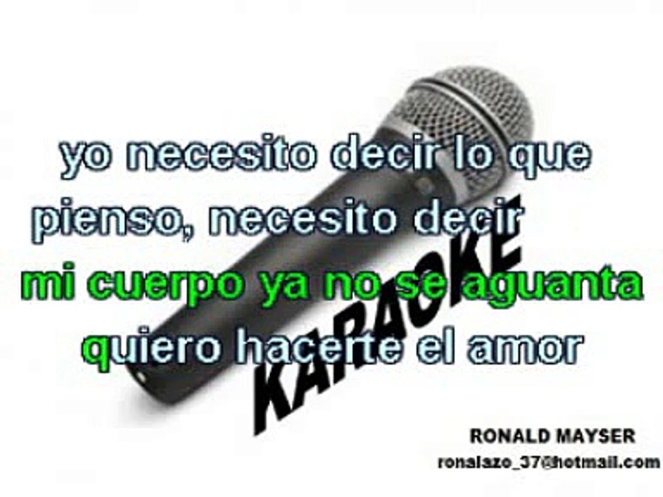 QUIERO HACERTE EL AMOR - TITO ROJAS (demo karaoke)