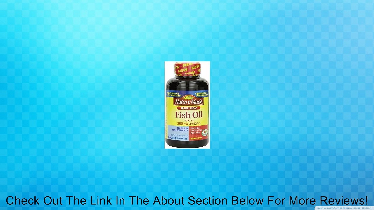 Nature Made Fish Oil Burp-less Softgel Review