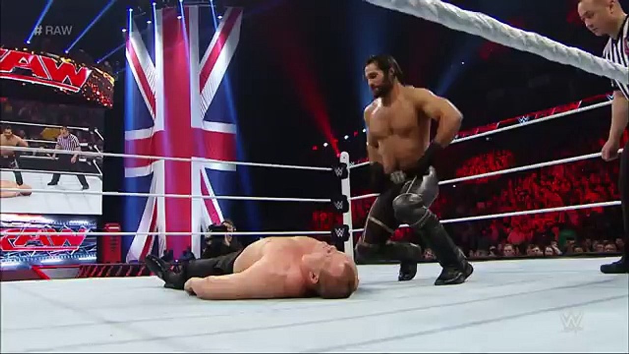Kane vs. Seth Rollin- Raw 2015 WWE