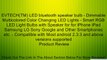 EVTECH(TM) LED bluetooth speaker bulb - Dimmable Multicolored Color Changing LED Lights - Smart RGB LED Light Bulbs with Speaker for for iPhone iPad Samsung LG Sony Google and Other Smartphones etc. - Compatible with Most android 2.3.3 and above versions