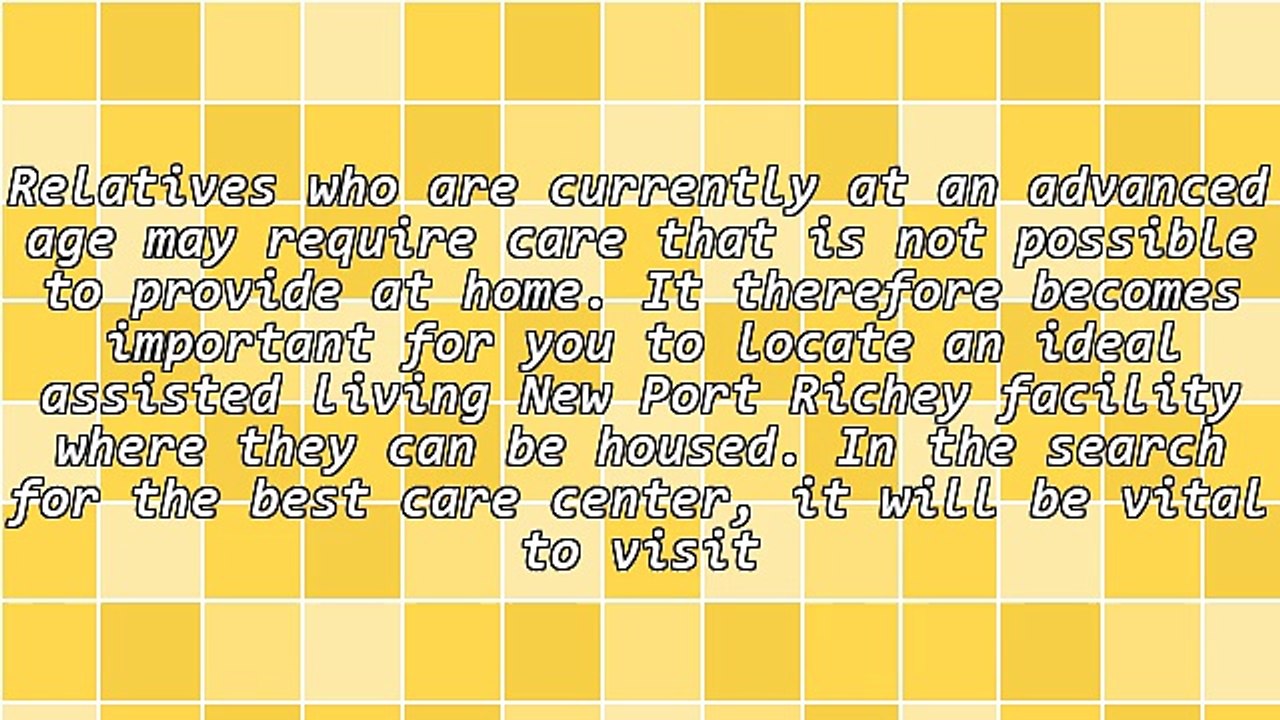 Information On Assisted Living New Port Richey
