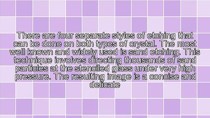 Techniques For Crystal Engraved Awards Creation