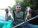 Paddle Boat Bass Fishing at the QUARRY