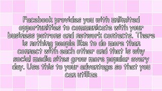 Take Advantage Of Facebook Marketing. Read These Tips.