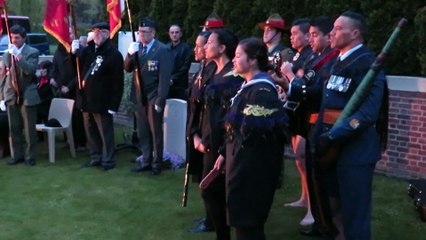 ANZAC day au Quesnoy: les chants maoris