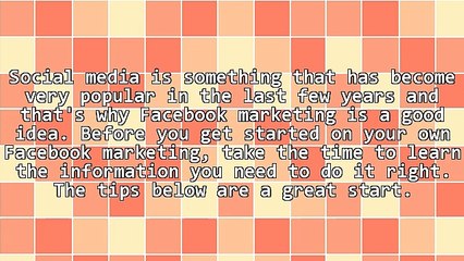 Expert Advice On How To Use Facebook For Marketing