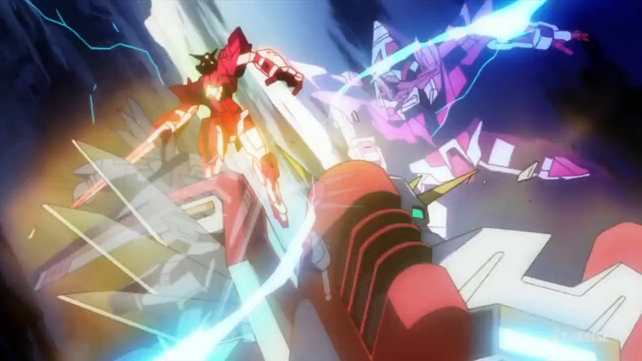 Gundam Build Fighters - Exia vs F91 with the right Trans-AM music