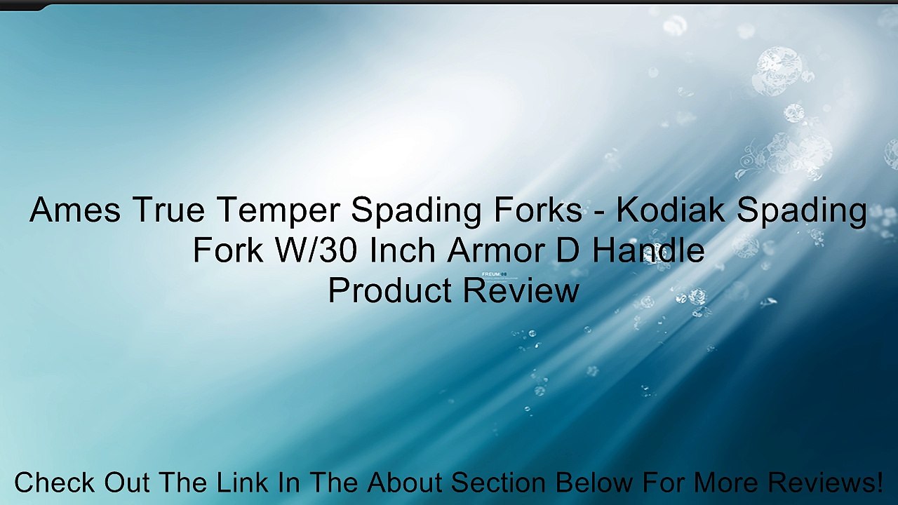 Ames True Temper Spading Forks - Kodiak Spading Fork W/30 Inch Armor D Handle Review
