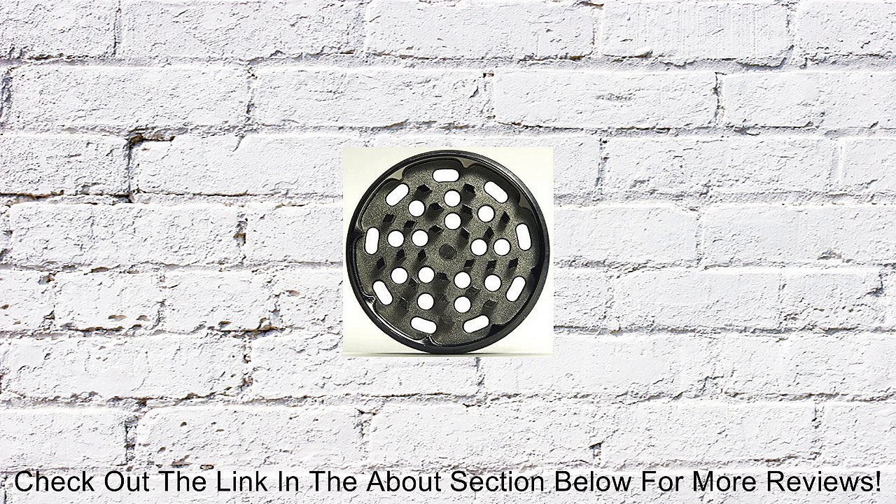 2.5" Large Premium Zinc Herb Grinder with Kief / Pollen Catcher - 4-Piece Metal Design - Includes Kief Scraper Review