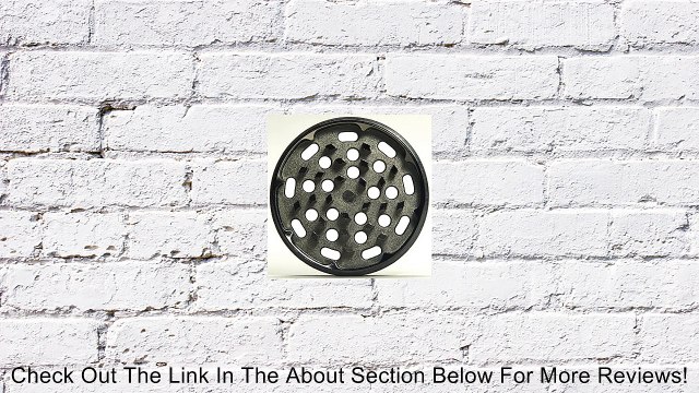 2.5 Large Premium Zinc Herb Grinder with Kief / Pollen Catcher - 4-Piece Metal Design - Includes Kief Scraper Review