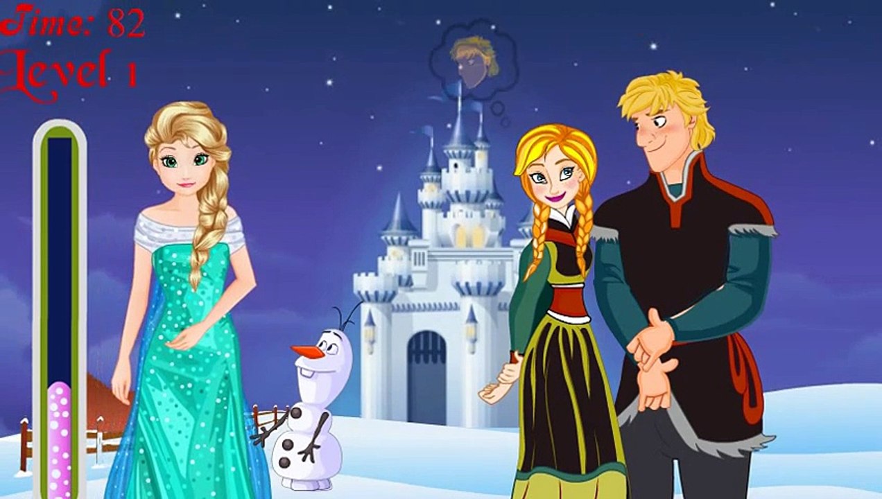 《〒》♣ Frozen princess Anna Secret romantic Kiss game