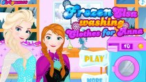 ▐ ╠╣Đ▐► Frozen Anna washing clothes for Elsa - Help Princess Elsa and Anna do housework together