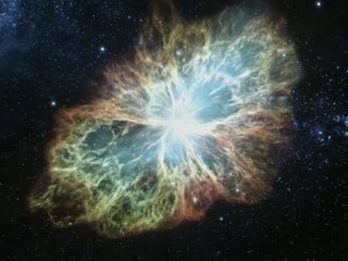 Explosion de la nébuleuse du Crabe
