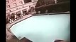 Nepal earth quick 2015 swimming pool CCTV EXCLUSIVE Footage of hotel