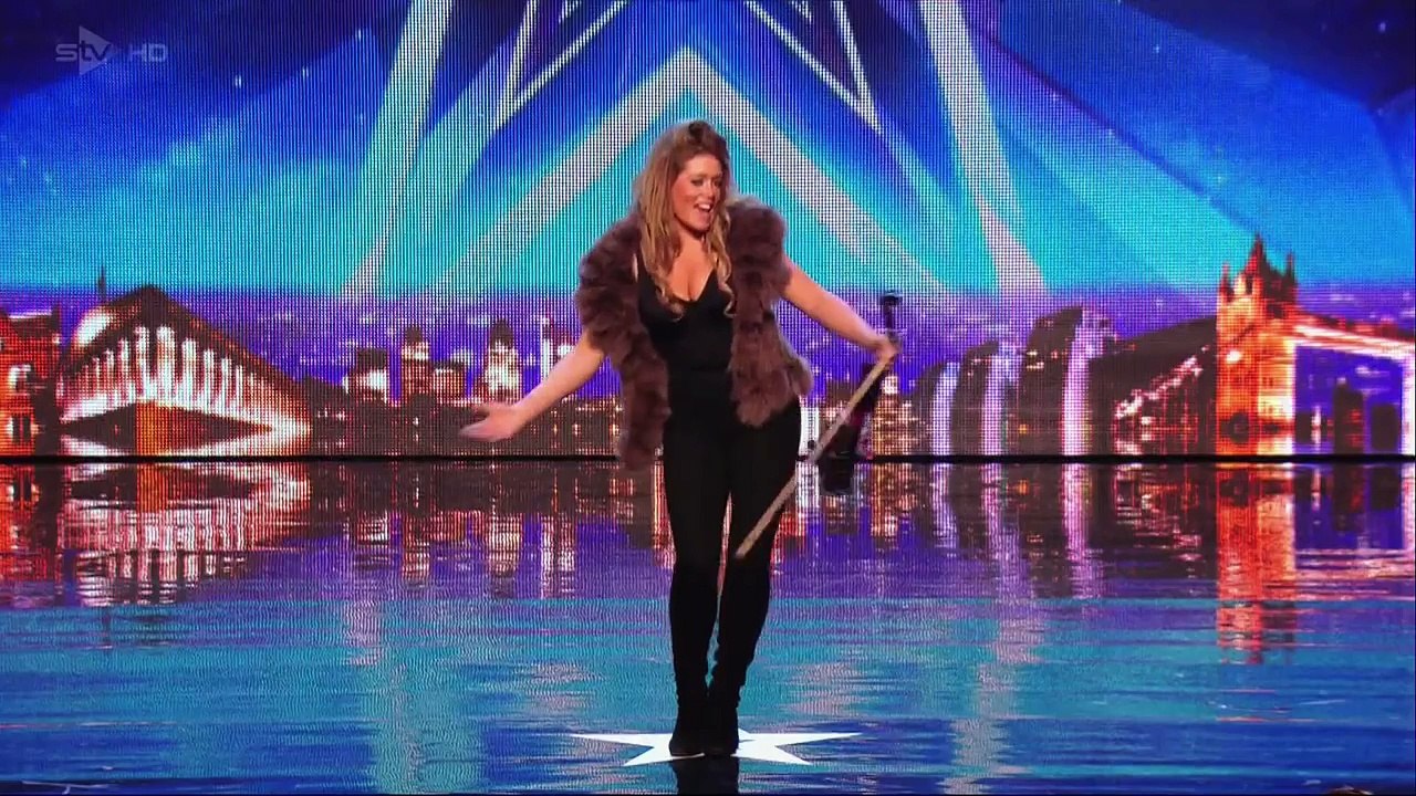 Lettice Rowbotham gives the Judges something new  Britain's Got Talent 2014