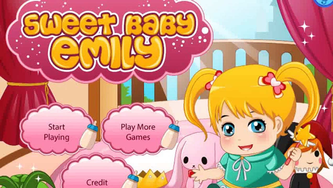 Dulce juego niñera del bebé Emily