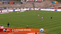 Christoph Hemlein scores from inside his own half for Arminia Bielefeld v Erfurt