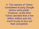 surprising facts about Yahoo - alltime 10s