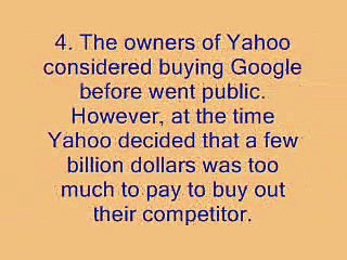 surprising facts about Yahoo - alltime 10s