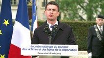 Journée de la Déportation: Valls appelle à poursuivre le combat