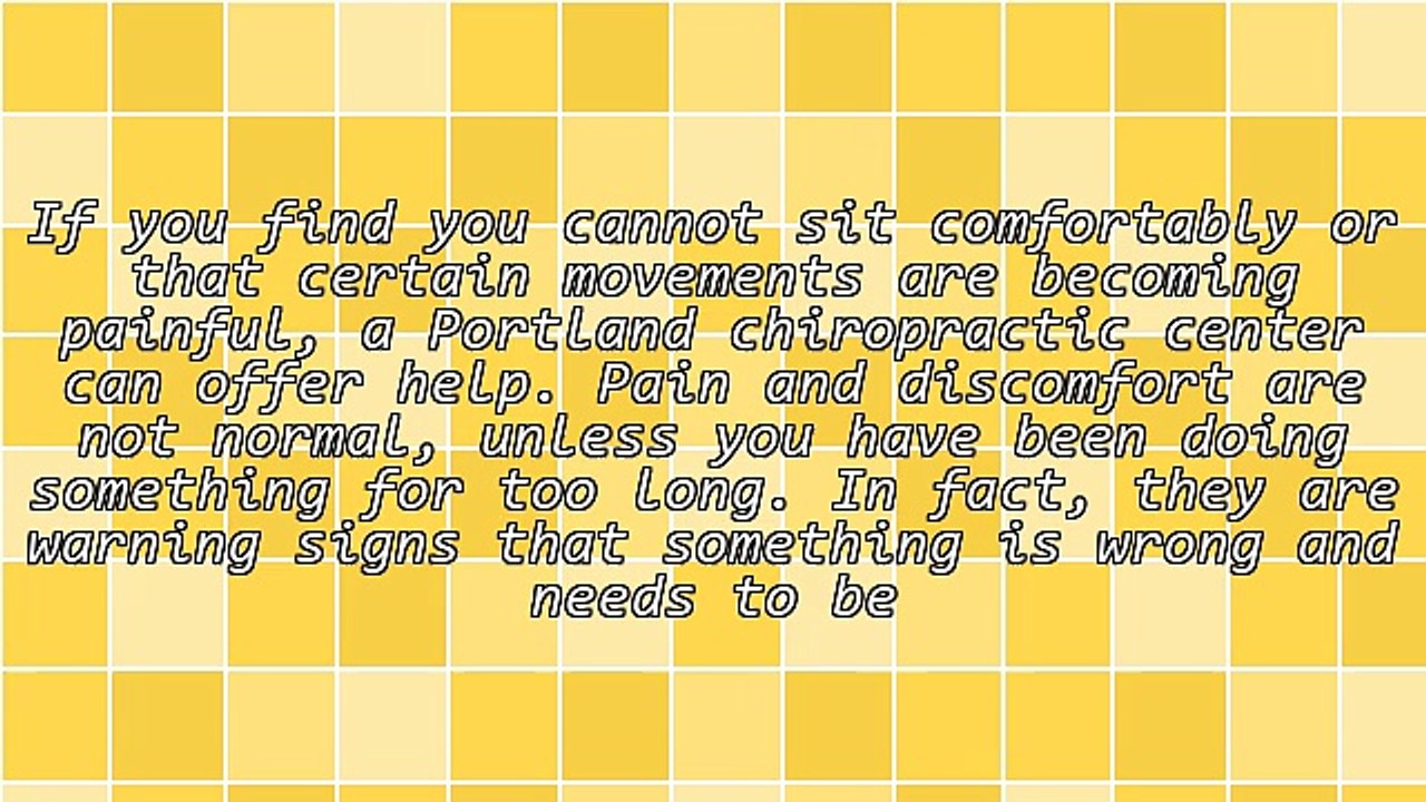 Portland Chiropractic Doctor Offers Postural Correction Therapy