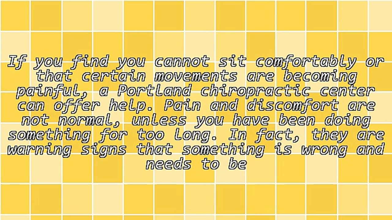 Portland Chiropractic Doctor Offers Postural Correction Therapy