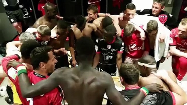 Cri de joie après la victoire 1-0 contre Orléans