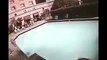 Nepal earth quick swimming pool CCTV EXCLUSIVE Footage