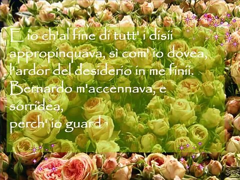 Paradiso Canto XXXIII Divina Commedia (Dante Alighieri)