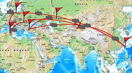 Eine Jeans geht auf die Reise