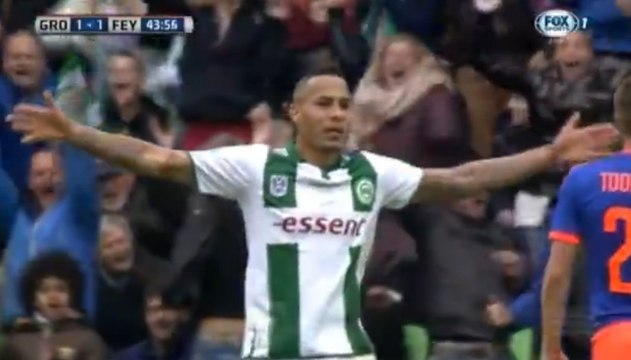 Tjaronn Chery Amazing Freekick ~ FC Groningen vs Feyenoord 1-1 ► Holland Eredivisie 26.04.2015