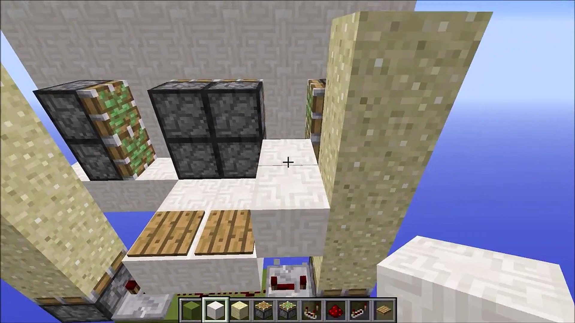 Minecraft 2x2 Hands Free Flush Piston Door