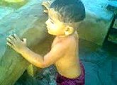 Summer start and Enjoy babay in swiming