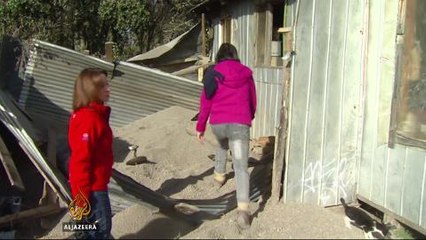 Aerial footage of Chile's Calbuco volcano spewing ash