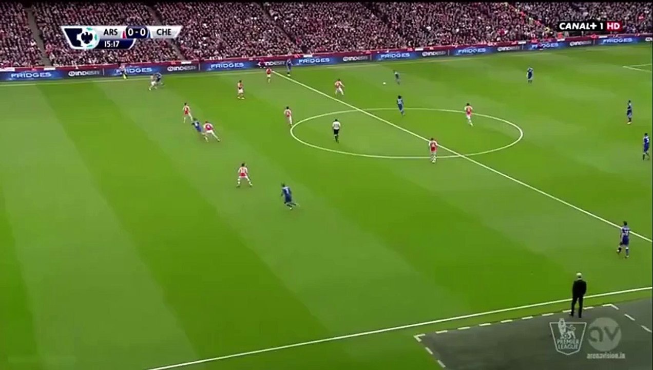 Cesc Fabregas Big Chance | Arsenal vs Chelsea 26.04.2015