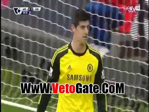 ملخص الشوط الاول مباراه الارسنال وتشيلسى