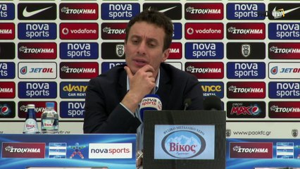 ΠΑΟΚ - ΠΑΣ Γιάννινα Συν. Τύπου: Γιώργος Γεωργιάδης