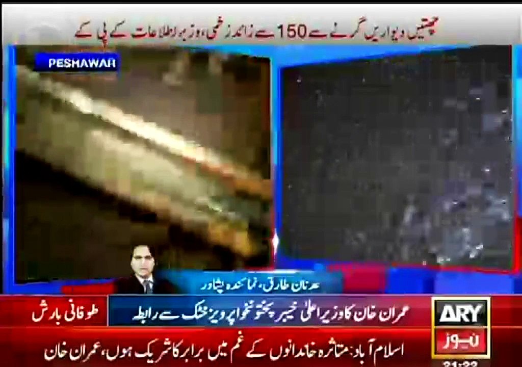 Peshawar Storm And Continues Rain Killed 35 People And More then 150 Injured